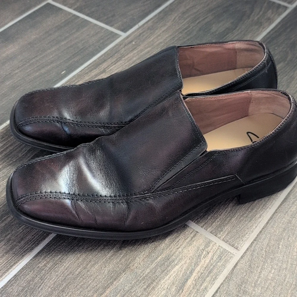 Clarks Beeston Step Men's Dark Brown Leather Loafers